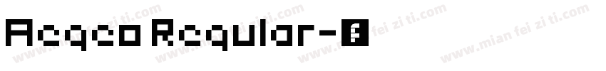 Aegeo Regular字体转换